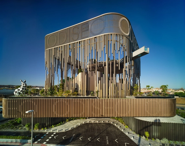 Odiseo Gastronomic and Leisure Center / Clavel Arquitectos - Exterior Photography, Lighting, Facade