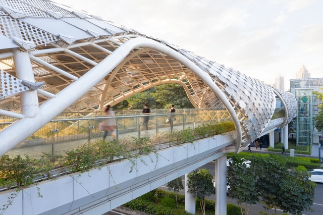 Longgang Core Area Overpasses Design / FCHA - Exterior Photography, Pedestrian Bridge