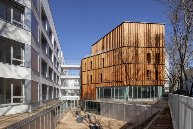 Residencia de estudiantes en París / NZI Architectes - Fotografía exterior, Dormitorios