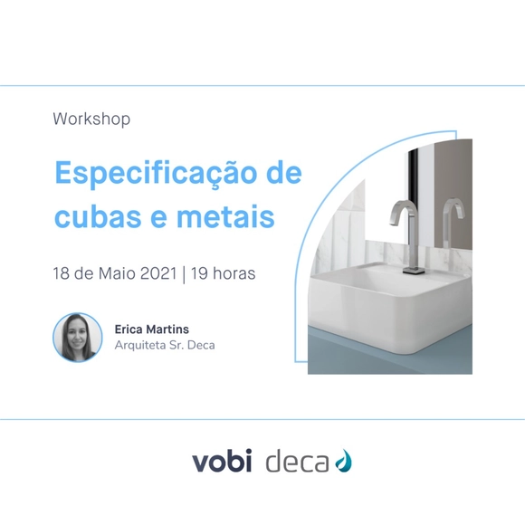 Workshop: Especificação de cubas e metais Deca - Imagem de Destaque