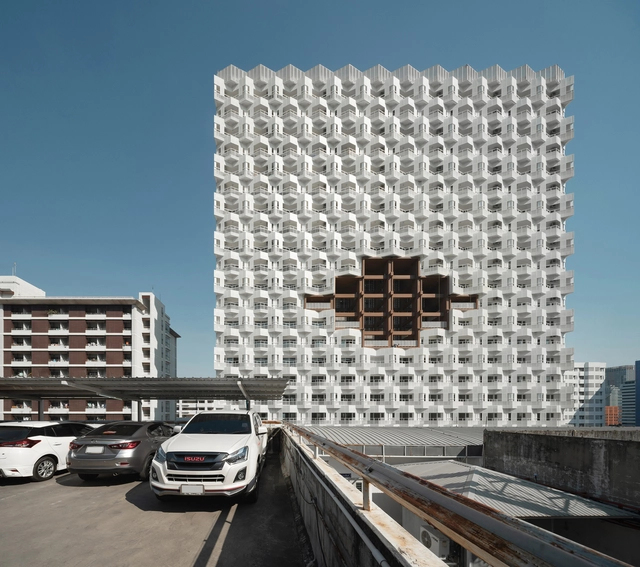 架空中庭，朱拉隆功国王纪念医院护士宿舍 / Plan Architect - 建筑图, 居住建筑