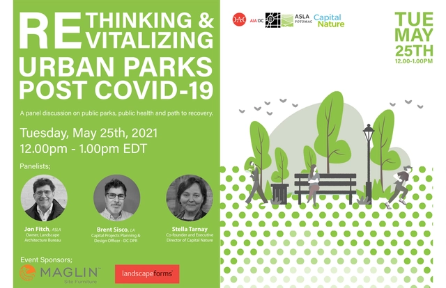 Rethinking & Revitalizing Urban Parks Post COVID-19 - Webinar - Featured Image