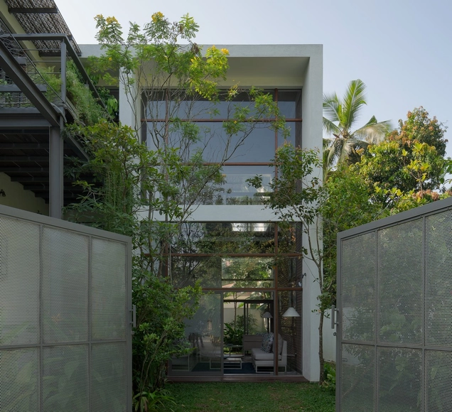 卡达瓦萨垂直住宅 / KWCA - Kosala Weerasekara Chartered Architects - 建筑图, 独立住宅, 表皮