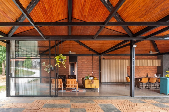 Casa Bricks / Ateliê Monolito - Fotografia de Interiores, Casas, Viga, Cadeira
