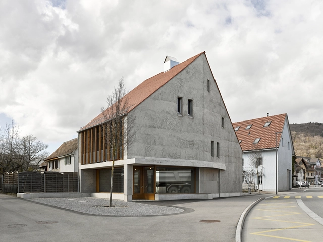 瑞士街角住宅 Haus zum Pudel  / Marazzi Reinhardt - 建筑图, 独立住宅, 表皮