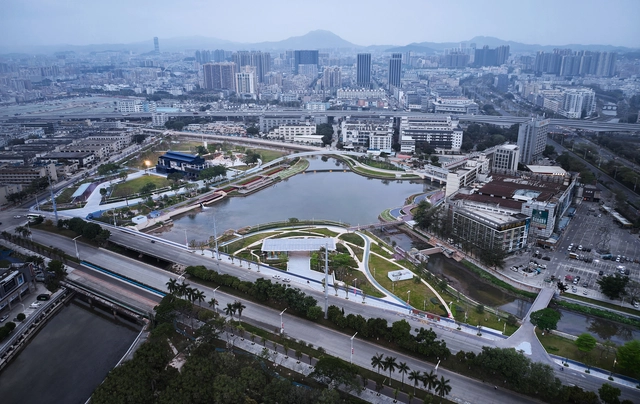 深圳蚝乡湖公园，850米步行环道  / 译地事务所 - 建筑图, 公园