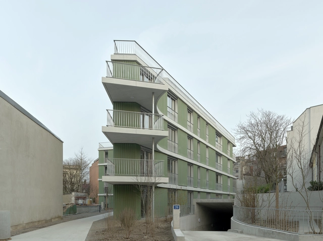 巴塞尔黑根海默大街公寓 / Itten+Brechbühl - 建筑图, 居住建筑