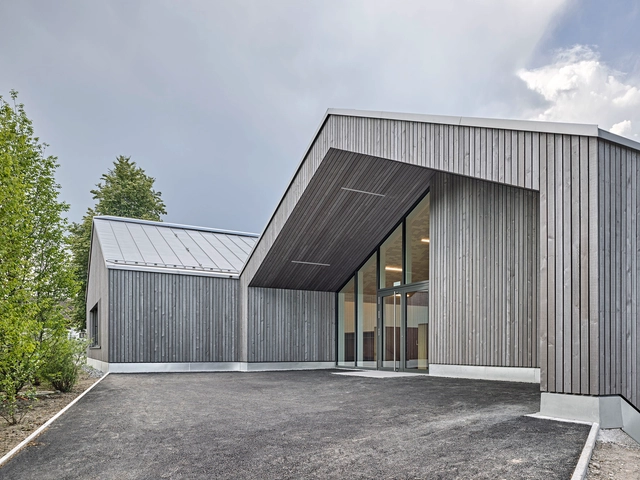 Kindergarten Ebertswil  / Illiz Architektur - Exterior Photography, Kindergarten, Facade