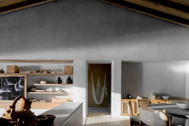 Casa Punta Ixtapa / Pseudónimo + Andrea Nova Interiorismo - Fotografía interior, Casas, Cocina, Fijación Vigas, Fachada, Mesas, Sillas, Encimera