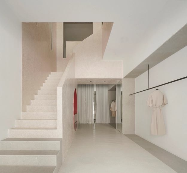 Pau Flagship Store / Estudio DIIR - Fotografía interior, Interiores Comerciales, Escaleras, Fachada, Barandas