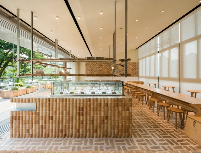 Padaria GAGA TOAST / dongqi Architects - Fotografia de Interiores, Interiores De Restaurantes E Bares