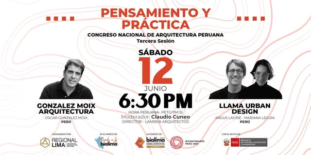 Rumbo a la BIALIMA 2021: Pensamiento y Práctica - Congreso Nacional de Arquitectura Peruana: Sesión 3 - Imagen Principal