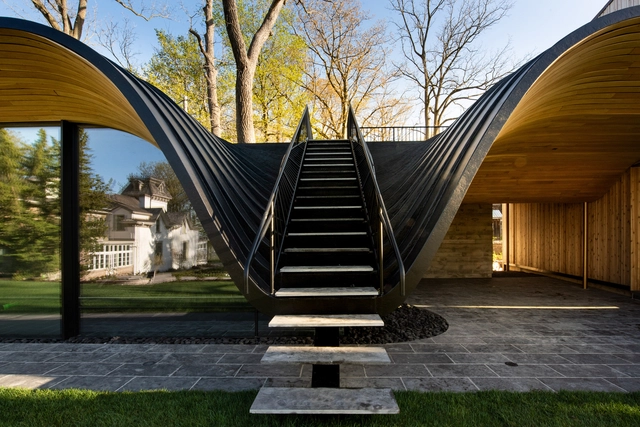 Fold House  / Partisans - Exterior Photography, Houses, Stairs