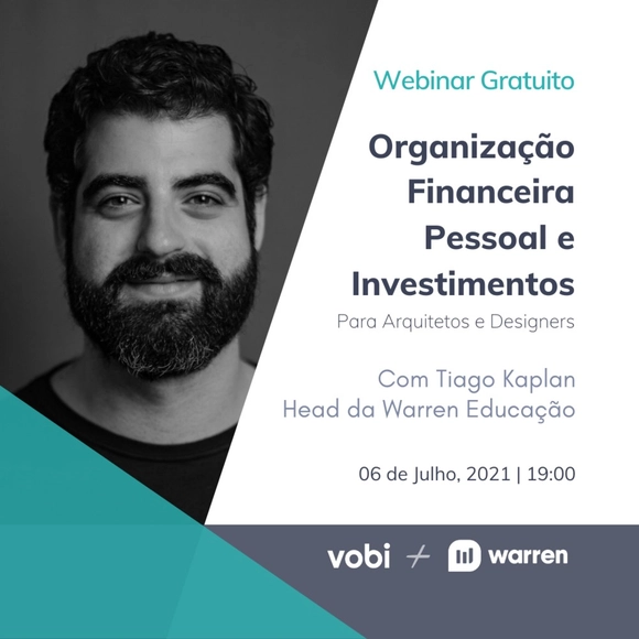 Webinar: Organização Financeira Pessoal e Investimentos para Arquitetos e Designers - Imagem de Destaque