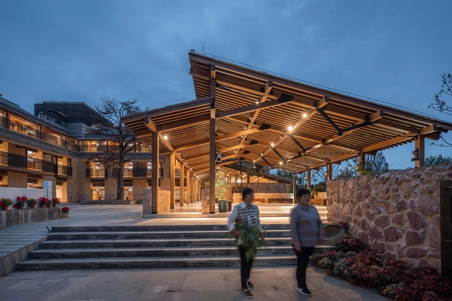 李巷村村口公共空间再生 / 建筑技术与艺术（ATA）工作室 - 建筑图, 更新项目, 楼梯, 表皮