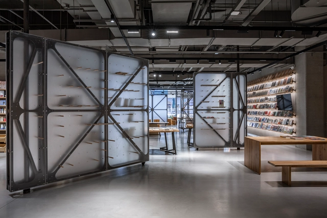 Mumokuteki Concept Bookstore / LUO studio - Interior Photography, Retail Interiors, Beam