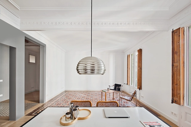 Vivienda Eixample / estudio CO-A - Fotografía interior, Casas, Cocina, Fachada, Puerta, Tarjas, Iluminación, Encimera, Mesas