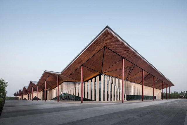 第十届中国花博会复兴馆 / 华建集团上海建筑设计研究院 - 建筑图, 展陈建筑, 表皮, 门