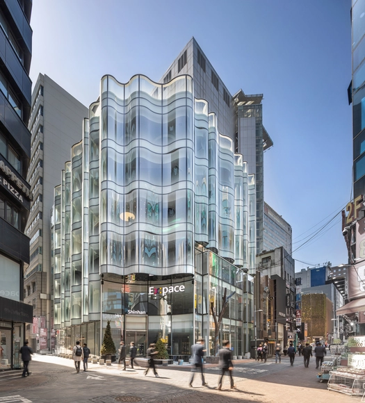 新韩银行EX:PACE店铺 / Atelier KI JUN KIM + Studio in Loco - 建筑图, 银行, 表皮