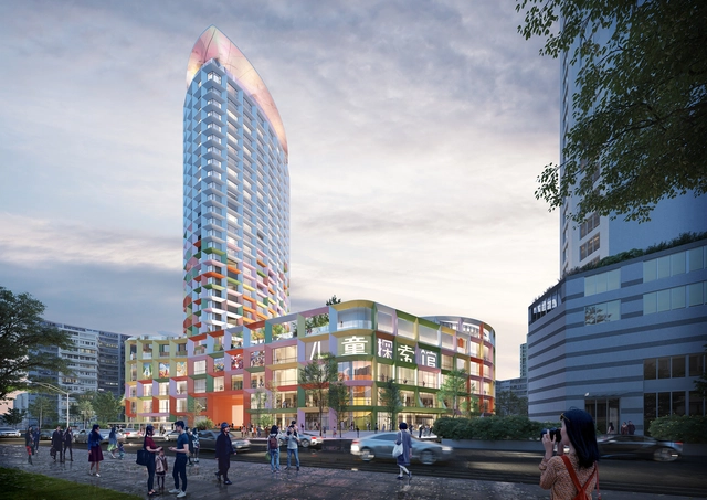MVRDV改造深圳初代高层建筑，深圳妇儿大厦改造动工 - 主图