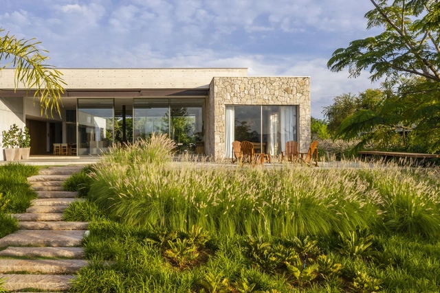 Casa HAC / Seferin Arquitetura - Fotografia de Exterior, Casas, Jardim, Fachada, Porta