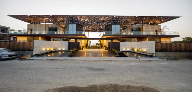 House Under Shadows  / Zero Energy Design Lab - Exterior Photography, Sustainability, Door, Facade