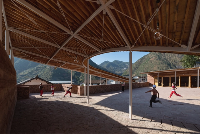 永安扶贫乡村公共空间营造 / 同济大学建筑设计研究院 - 室内图, 社区中心, 表皮, 梁