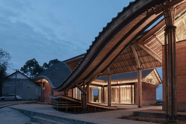 成都金堂圆觉寺村村民中心 / 在行建筑 - 建筑图, 社区中心, 表皮