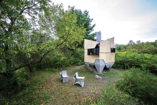 3D Printing and Robotic Construction: HANNAH Office on their Experimental Prototype Ashen Cabin - Featured Image