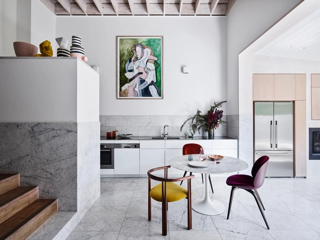 Bondi Junction House / Alexander & Co. - Interior Photography, Extension, Kitchen, Door, Table, Chair