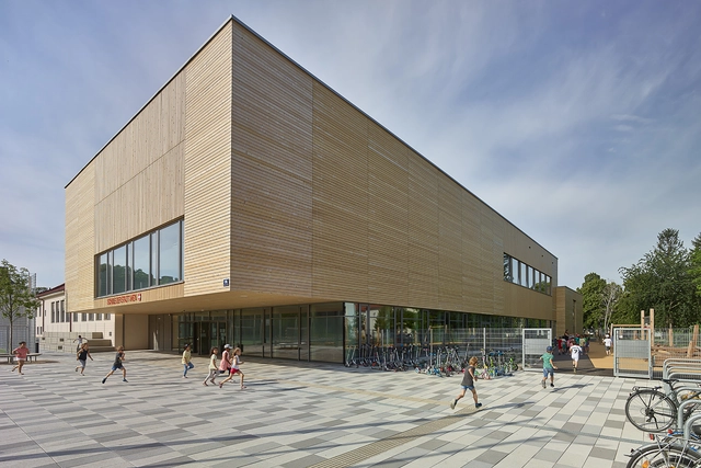 维也纳首批木构翻新校舍，布赫·加斯基督教会小学 / Dietrich | Untertrifaller Architekten - 建筑图, 小学及初中