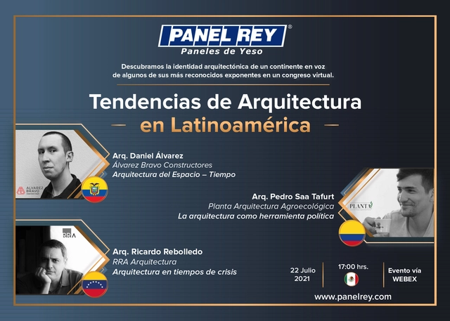 Congreso Panel Rey: Tendencias de Arquitectura - Imagen Principal