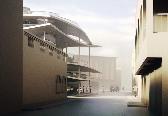 Christian Kerez Designs Parking Structure in Bahrain as Part of the Pearl Path Project  - Featured Image