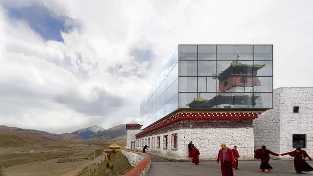赞普博物馆扩建，囊谦白扎乡 / 亼建筑 - 建筑图, 博物馆, 表皮