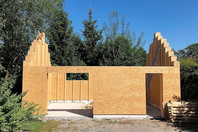 Casas de madeira são construídas com blocos tipo LEGO na Bélgica - Imagem de Destaque