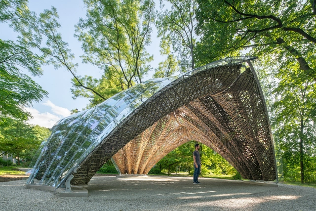 livMatS 研究展亭 / 斯图加特大学ICD/ITKE - 建筑图, 展馆