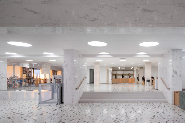 National Library of the Republic of Tatarstan / XOPA - Interior Photography, Library, Kitchen, Facade, Column
