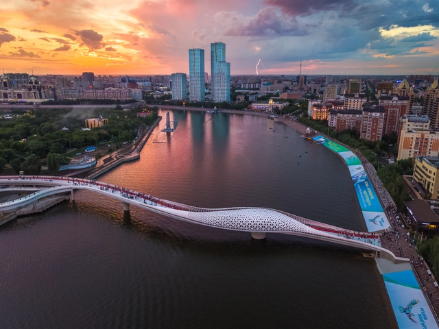 Atyrau Bridge / New Moon Architects - Exterior Photography, Bridges 