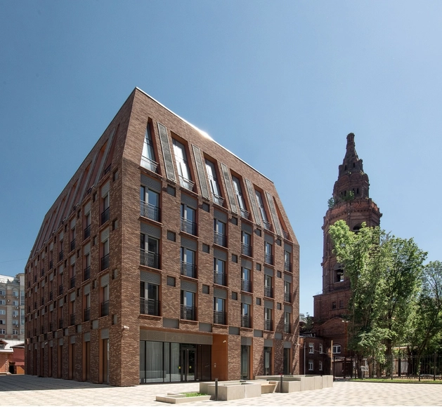 Apart Hotel Dolgorukovskaya 25 / APEX Project Bureau - Exterior Photography, Hotels, Facade