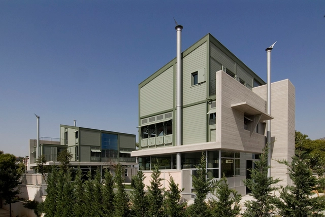 一廊串双宅，北雅典住宅 / Demetrios Issaias - Tassis Papaioannou, Architects - 建筑图, 独立住宅