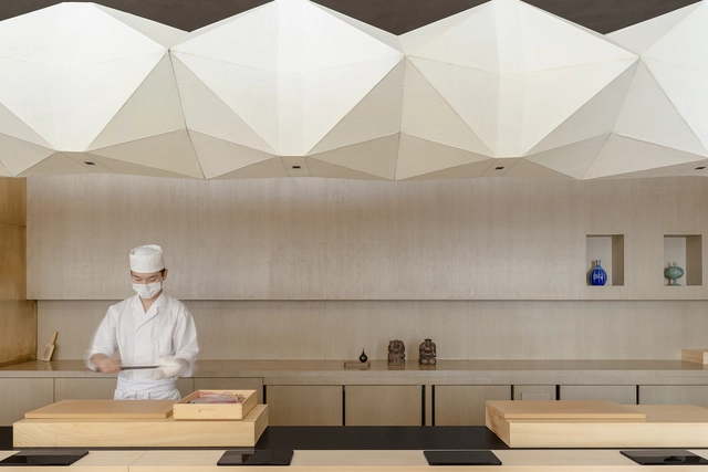 深圳日料店植庭寿司 / 春山秋水 - 室内图, 餐厅酒吧室内设计