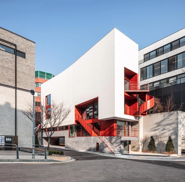 4x20米狭长建筑，闹市区住宅 Hannam / One O One Architects - 建筑图, 商业建筑, 表皮
