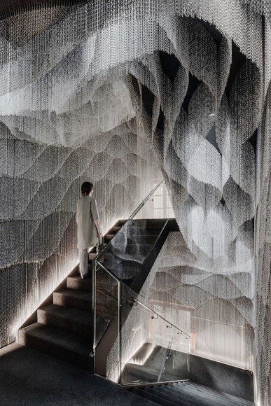 New Interior for Casa Batlló Stairs & Atrium / Kengo Kuma & Associates - Interior Photography, Temporary Installations, Stairs