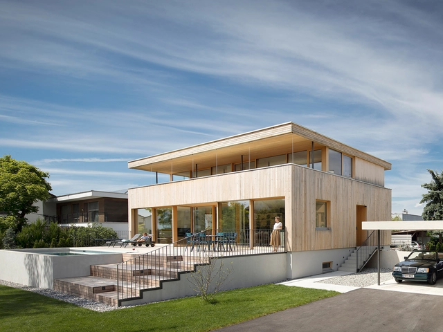 House STA  / Dietrich | Untertrifaller Architekten - Exterior Photography, Decoration & Ornament, Facade, Door