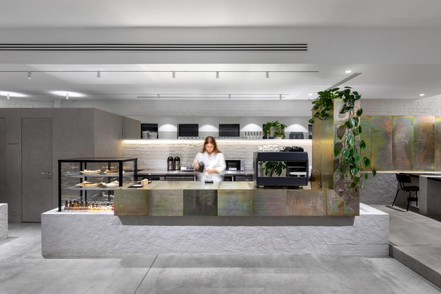 23A Coffee Shop / Ponomarenko Bureau - Interior Photography, Coffee Shop, Kitchen, Countertop