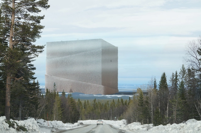 Anders Berensson Architects diseña la estructura de madera más grande del mundo: Un banco para almacenar el mismo material - Imagen Principal