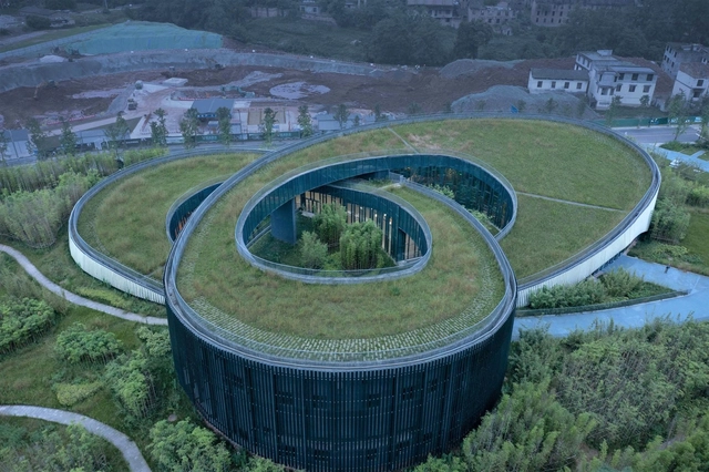大熊猫国家公园雅安科普教育中心 / 中国建筑西南设计研究院 - 建筑图, 展览中心