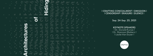 Architectures of Hiding Symposium - Featured Image