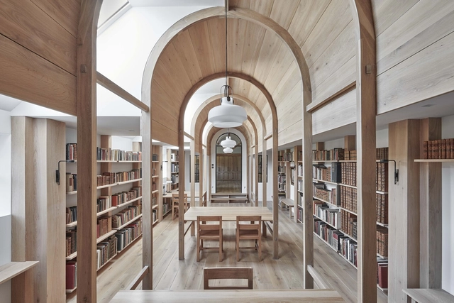 帕拉第奥建筑书籍藏馆，Stanbridge 磨坊图书馆 / Crawshaw Architects - 室内图, 更新项目