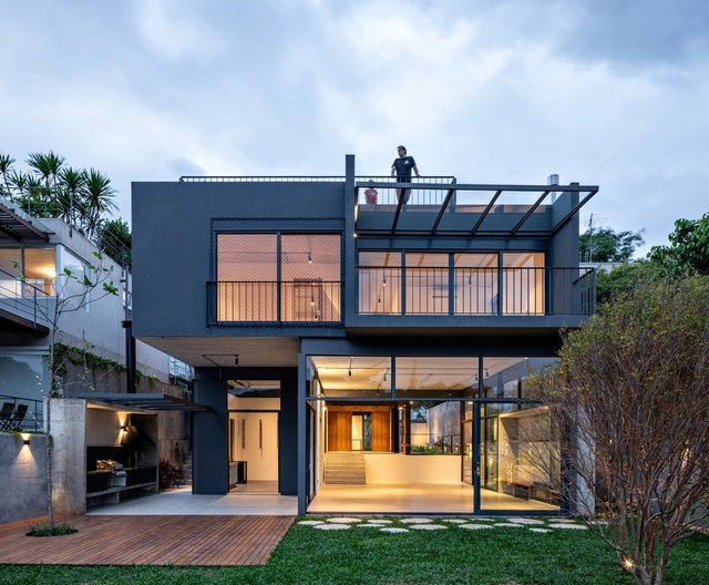 Casa Anunze / ARKITITO Arquitetura - Fotografia de Exterior, Casas, Jardim, Porta, Fachada